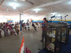 Speaking at a young adult camp